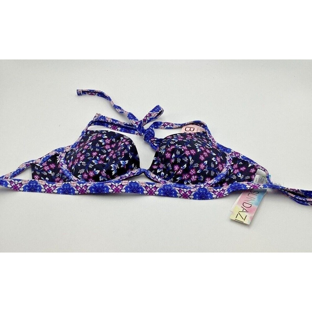 SunDazed Black Bikini Top Size B/C Cup. NEW